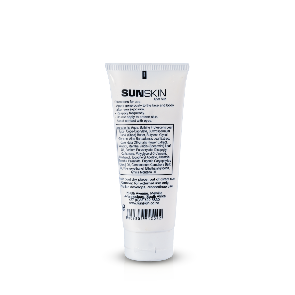 Soothing gel for sunburned skin