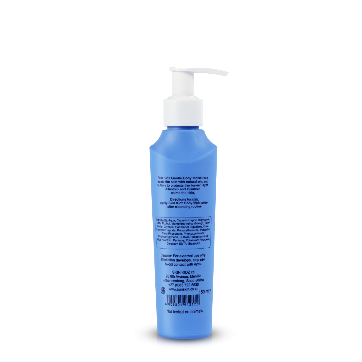 Gentle body lotion for young skin
