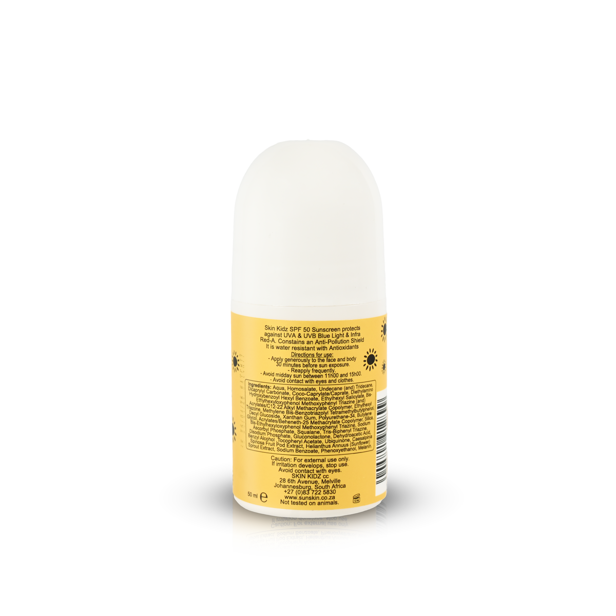 Easy roll-on sunscreen for kids face and body