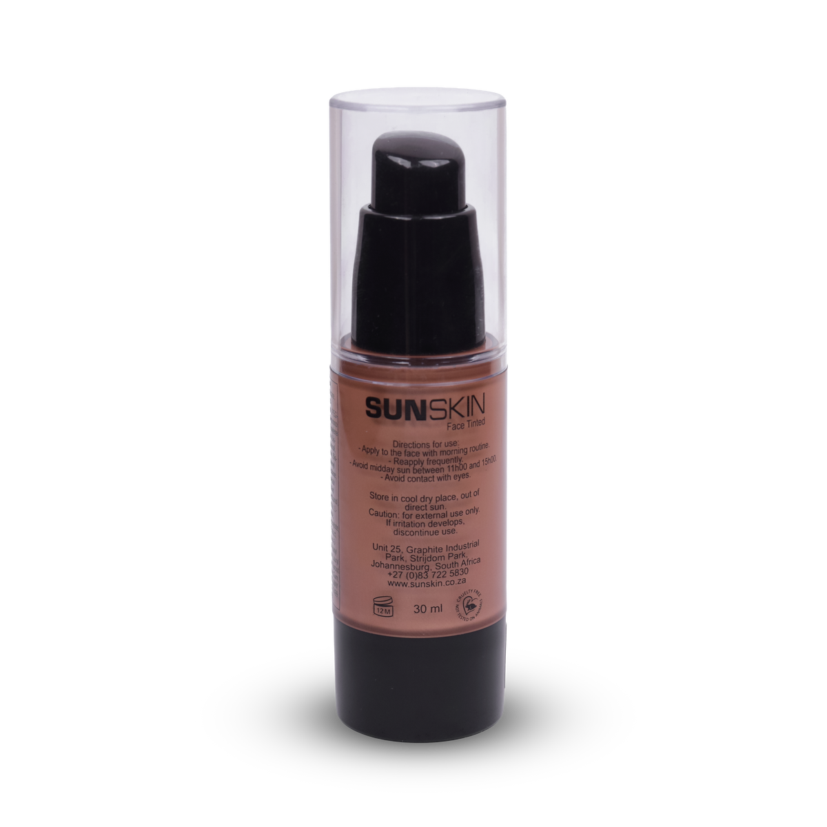 Tinted face sunscreen SPF50 cream-gel