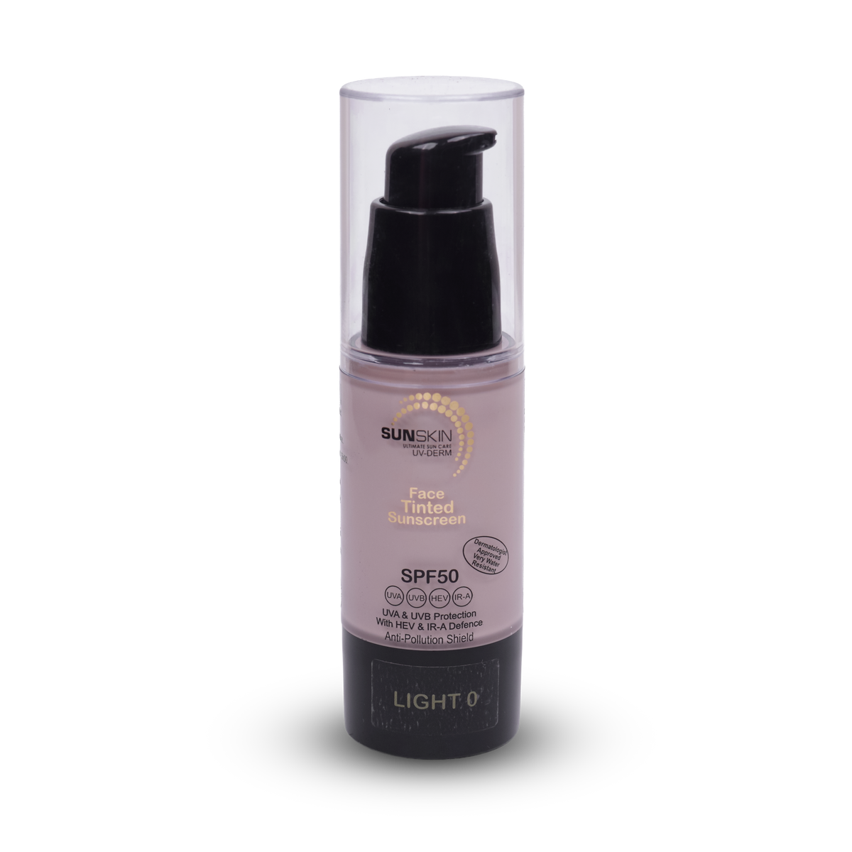 Sheer coverage tinted sunscreen SPF50