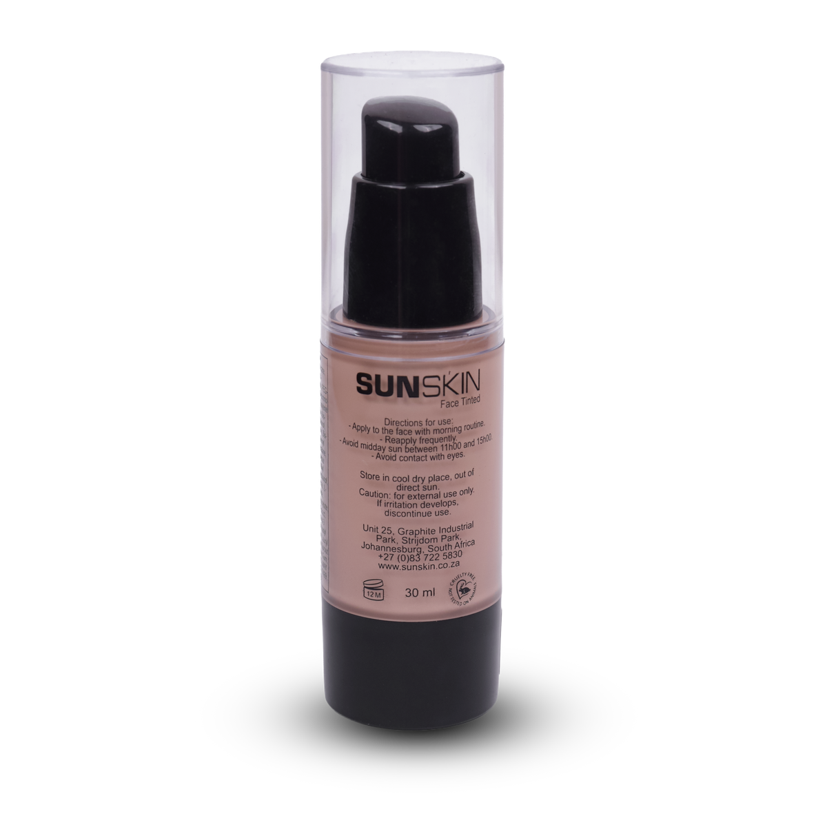 Tinted face sunscreen SPF50 cream-gel