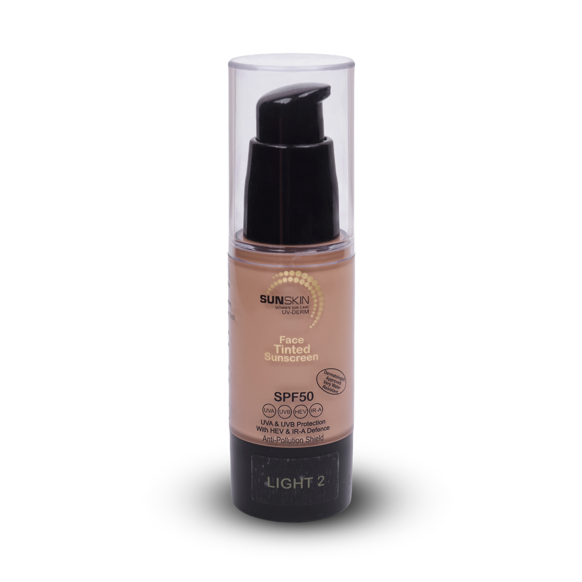 Full spectrum tinted sunscreen for face