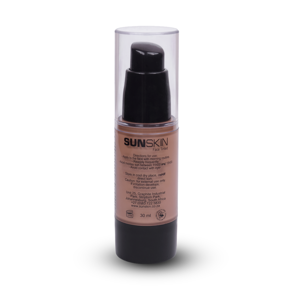 Tinted face sunscreen SPF50 cream-gel