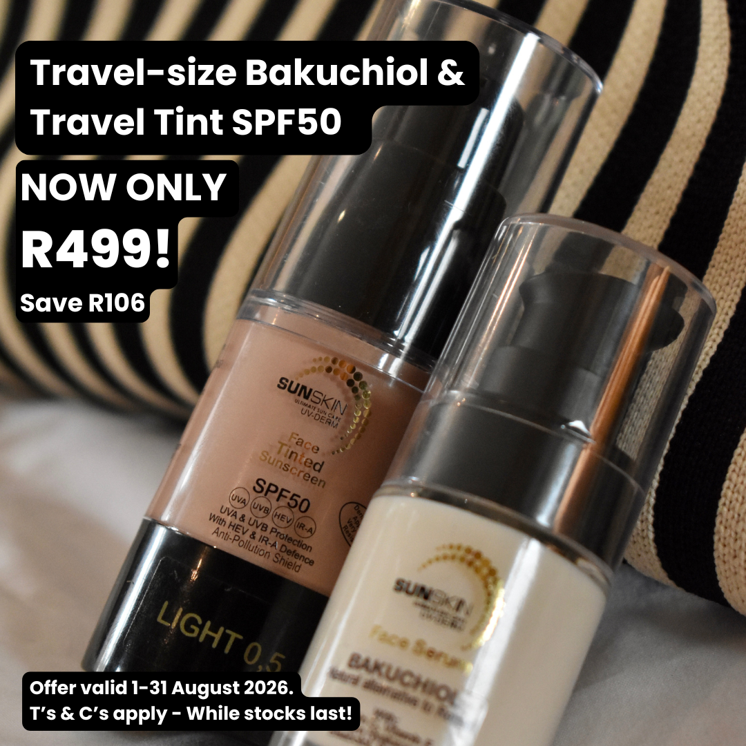 Travel Tint SPF50 + Bakuchiol Serum Combo