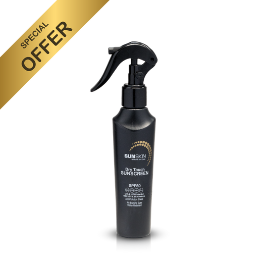 Dry Touch Spray SPF50 | Cream-Gel Sunscreen (Black)