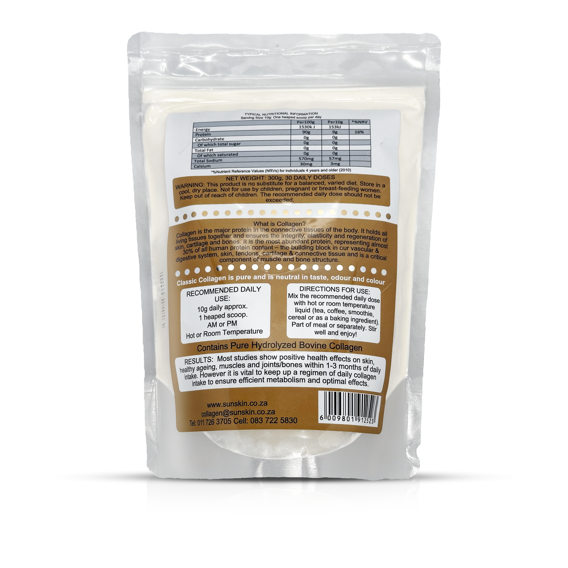 Hydrolysed collagen supplement SUNSKIN