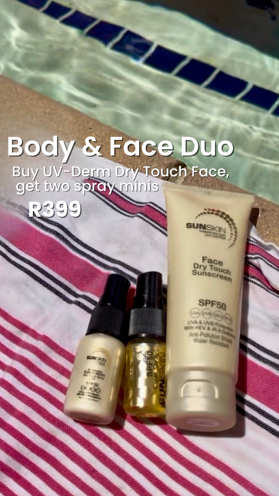 Lightweight facial sunscreen SPF50 full spectrum