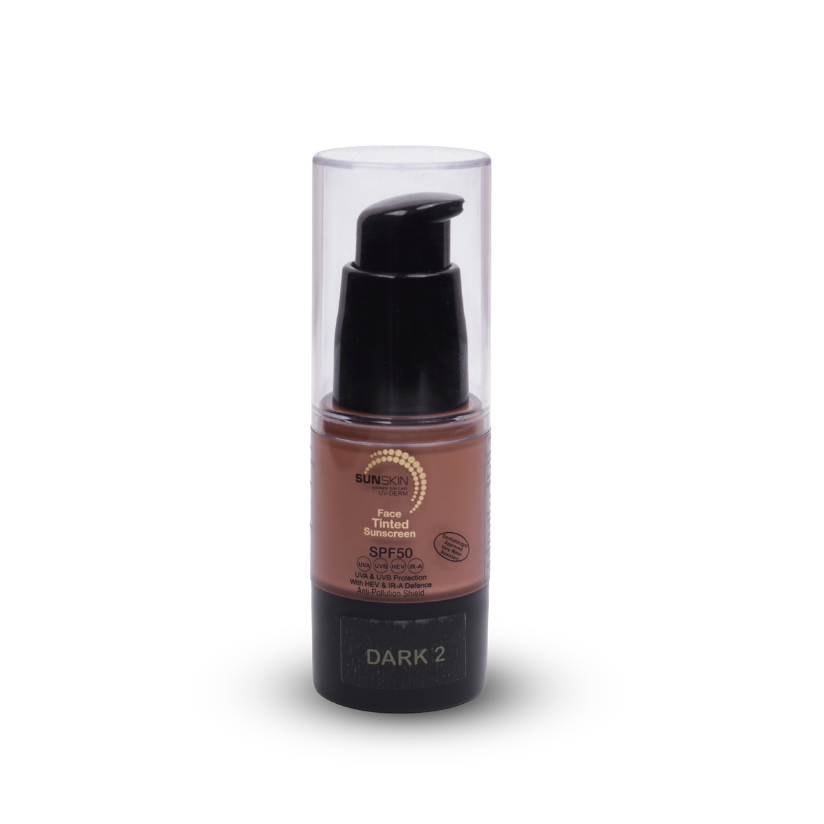 Travel size tinted sunscreen SPF50