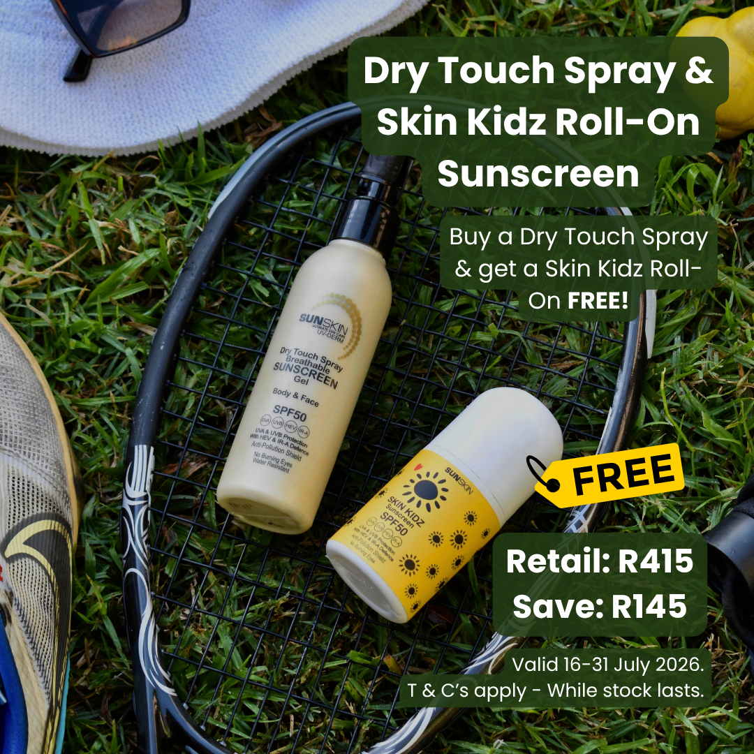 Dry touch sunscreen SPF50 spray for face and body
