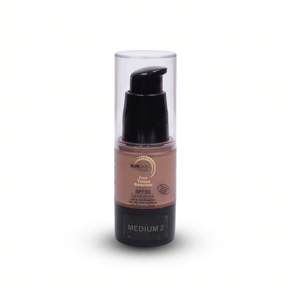 Travel size tinted sunscreen SPF50
