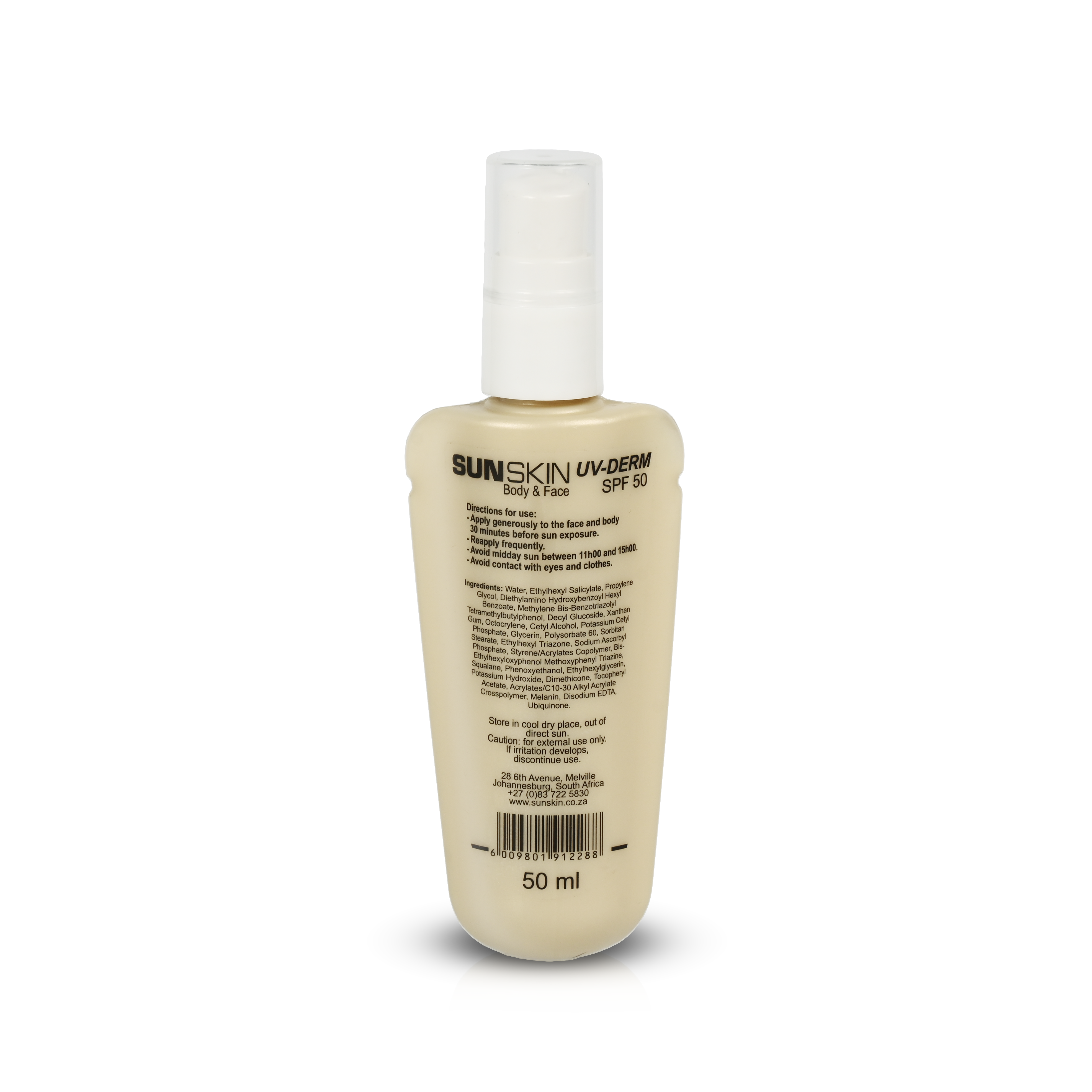 BODY & FACE SPF50 Sunscreen (Bottles & Tubes)