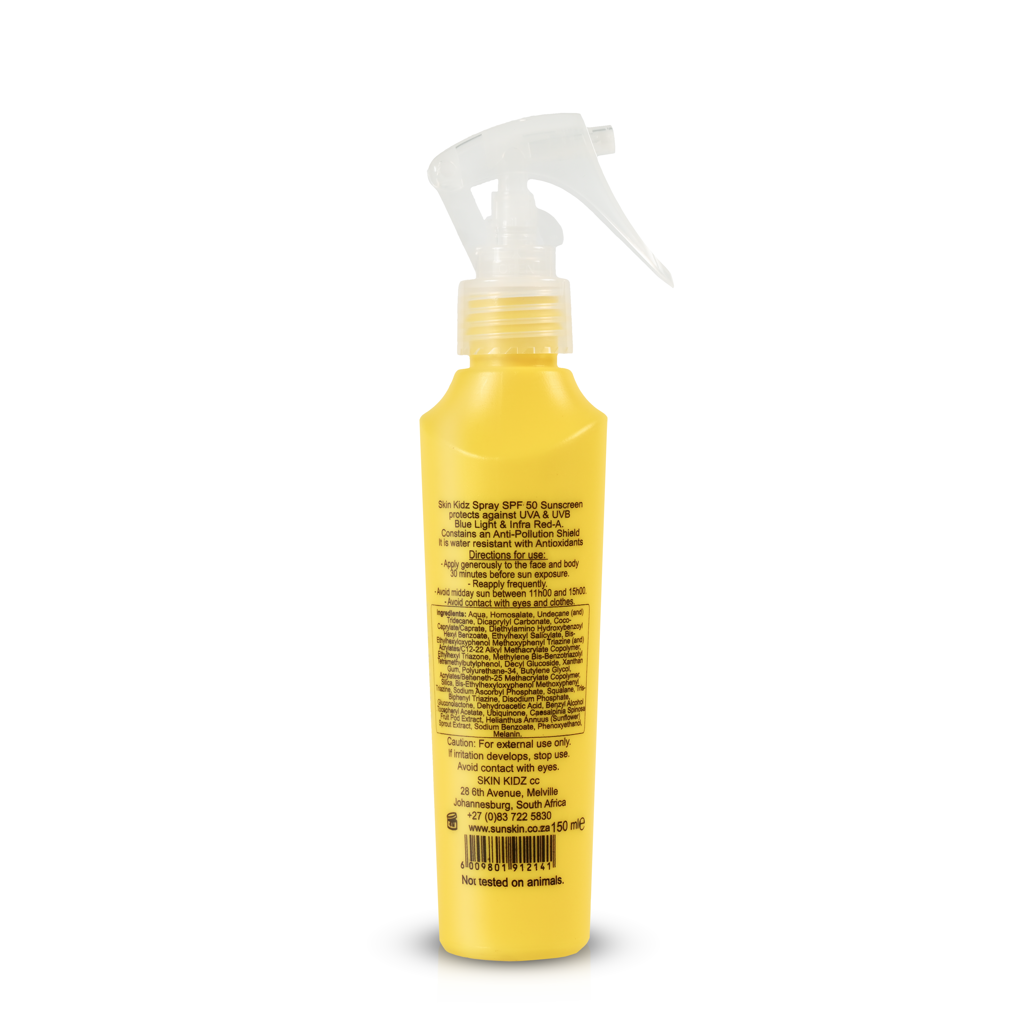 SKIN KIDZ  - SPF50 Dry Touch SPRAY Sunscreen - Body & Face