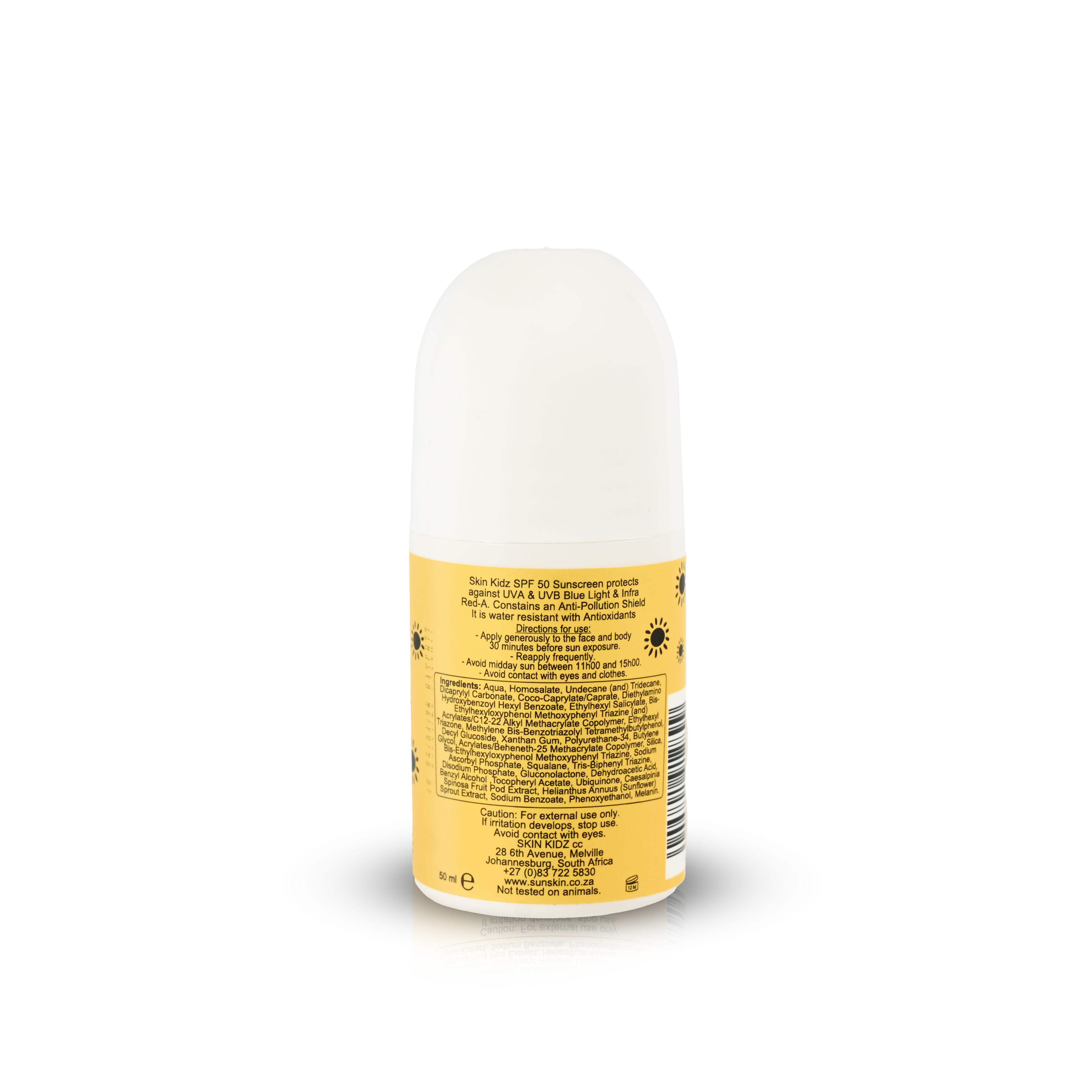 SKIN KIDZ - SPF50 ROLL-ON Full Spectrum Sunscreen