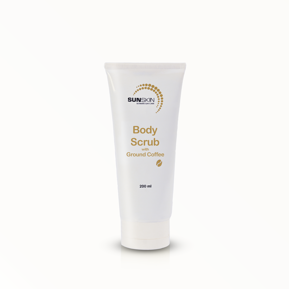Body scrub with ground coffee SUNSKIN