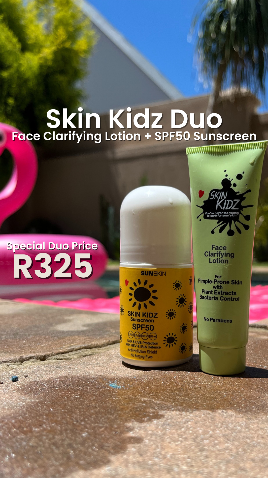 Kids SPF50 roll-on sunscreen