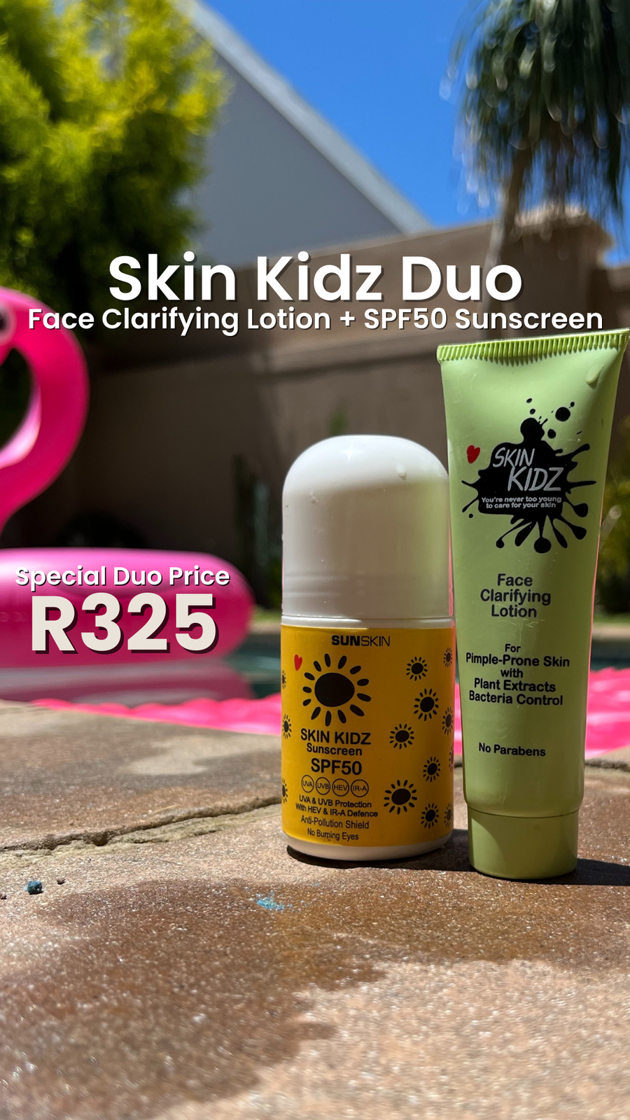 Kids SPF50 roll-on sunscreen