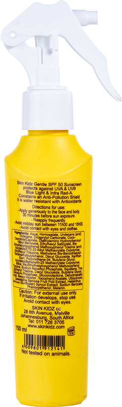 SKIN KIDZ  - SPF50 Dry Touch SPRAY Sunscreen - Body & Face