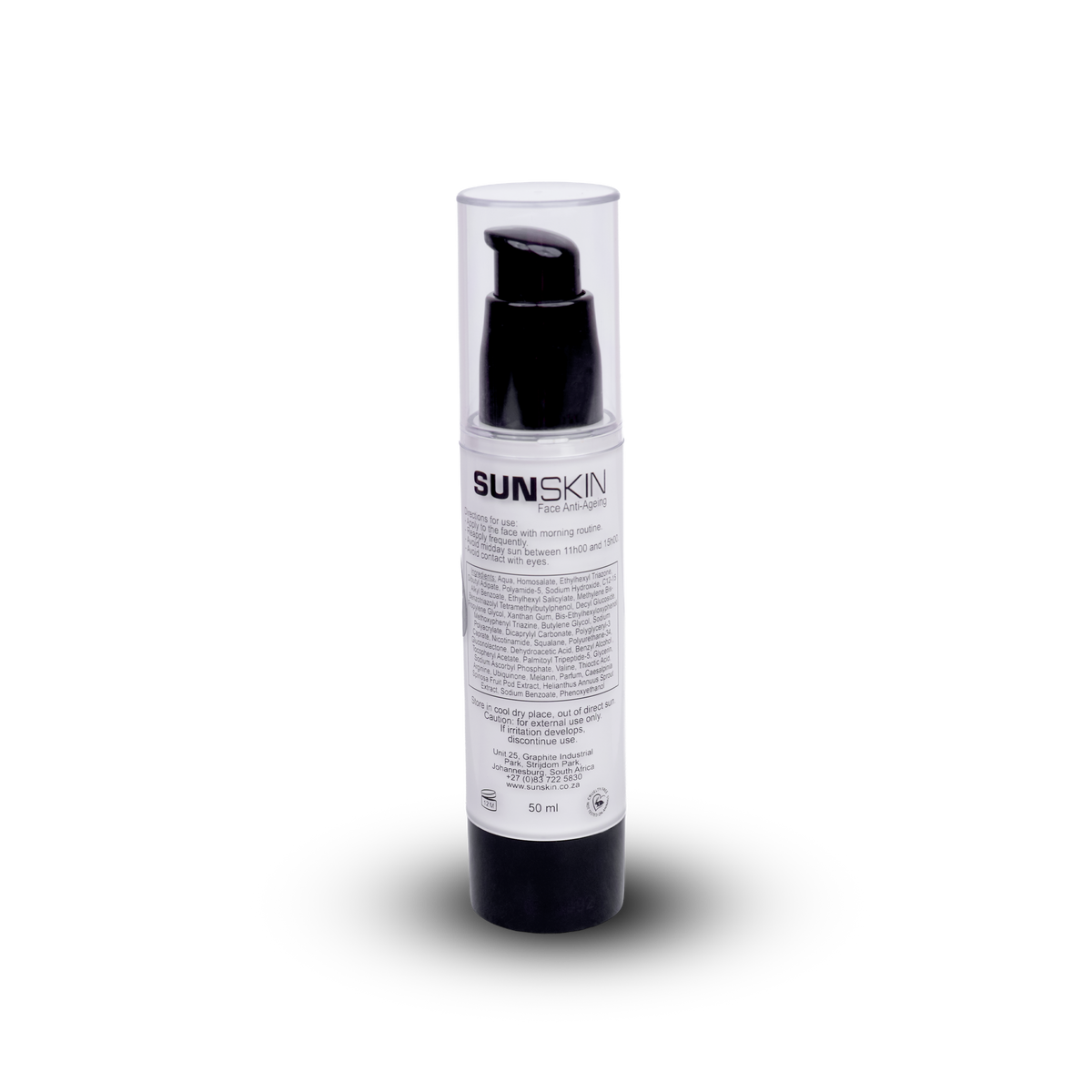 SPF50 anti-ageing sunscreen for daily face protection