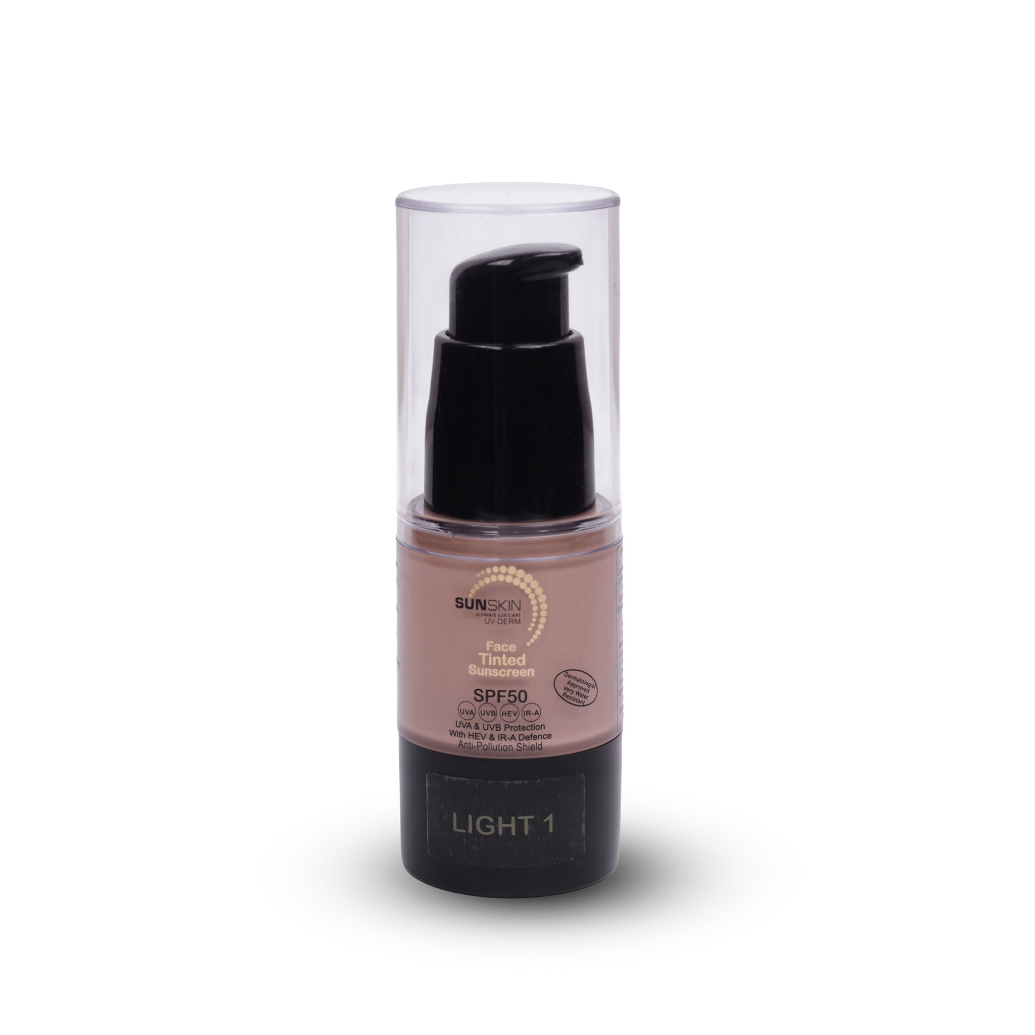 Travel size tinted sunscreen SPF50