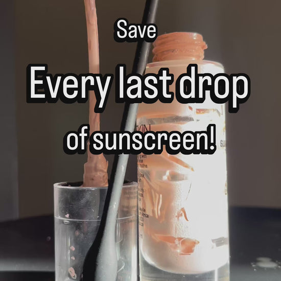Reusable silicone makeup spatula