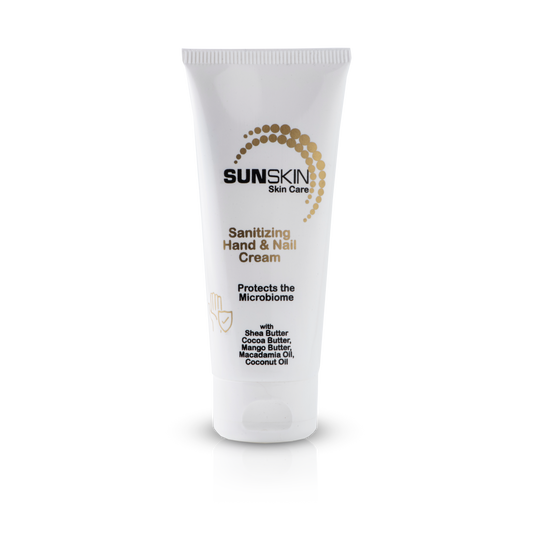 Hand and nail care with sanitizing protection